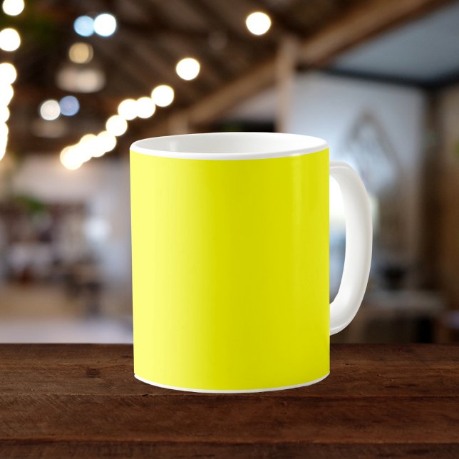 Mug Couleur uni jaune néon (Créateur téléchargé)