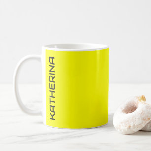 Mug Couleur uni jaune néon Classic Personnalisé