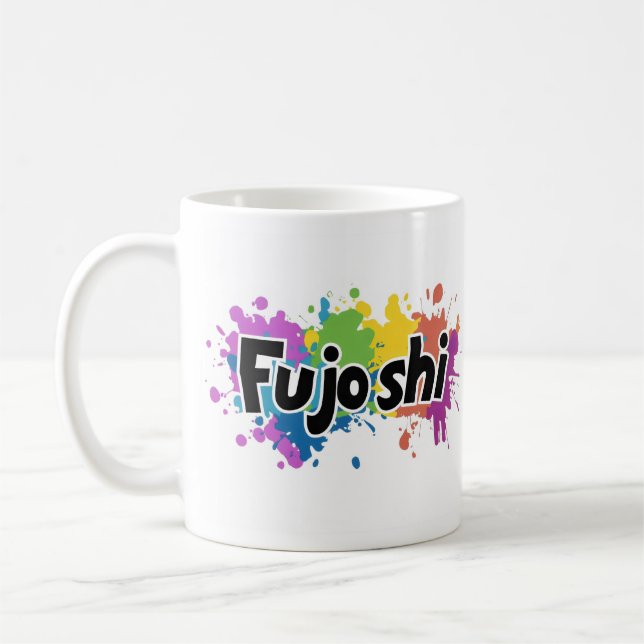 Mug Couleurs arc-en-ciel Fujoshi Slogan (Gauche)