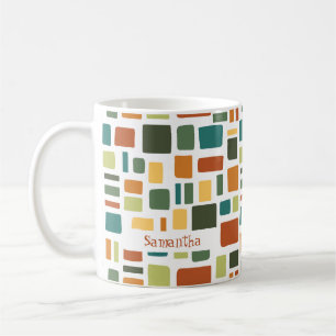 Mug Couleurs Chaudes Chaudes Carrés et rectangles