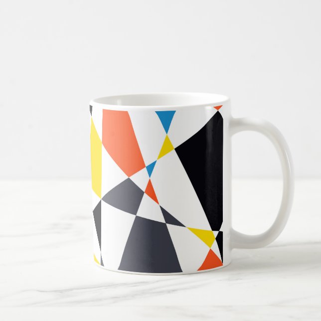 Mug Couleurs, cool, tendances, formes géométriques mod (Droite)