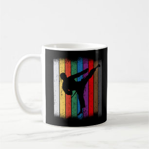 Mug Couleurs de ceinture karaté Silhouette
