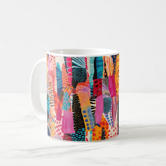 Mug Couleurs de jeu Motif Abstrait (Devant gauche)
