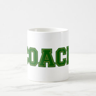 Mug Couleurs de l'école COACH Mug, vert-or