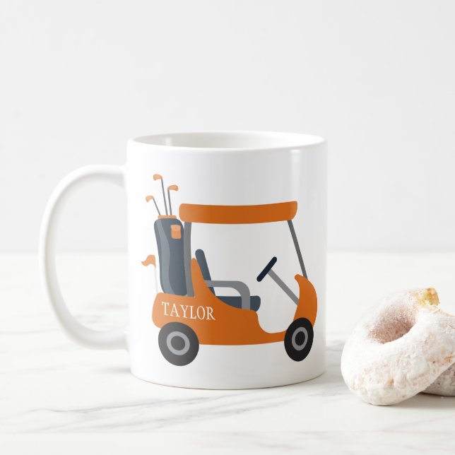 Mug Couleurs de l'école - Panier de golf Burange Orang (Avec donut)