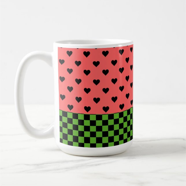 Mug Couleurs de pastèque à motif (Gauche)