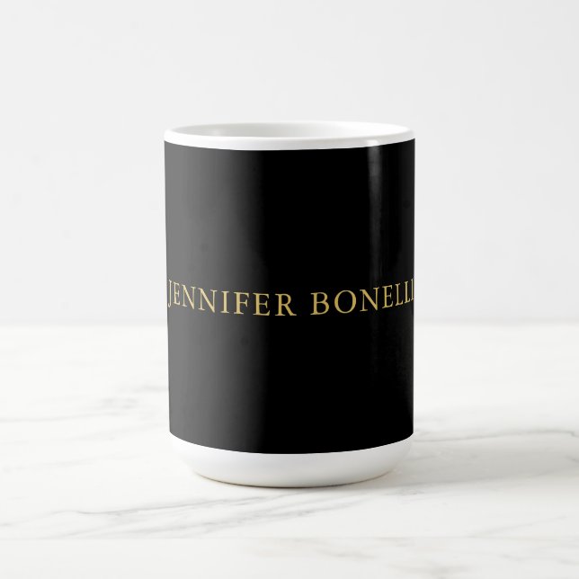 Mug Couleurs d'or noir professionnel tendance moderne  (Centre)