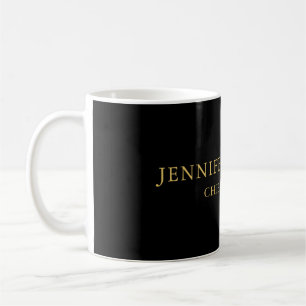 Mug Couleurs d'or noir professionnel tendance moderne 