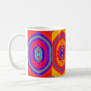 Mug Couleurs Néon Motif Abstrait