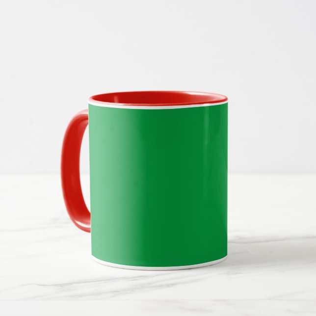 Mug Couleurs Vert Et Rouge Combo (Devant gauche)