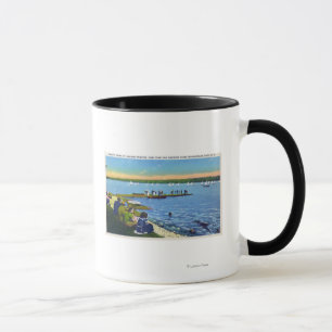 Mug Country Club Vue de la régate de voilier # 2