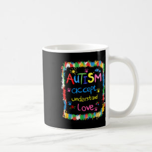 Mug Coup de pinceau Sensibilisation à l'autisme Accept