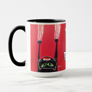Mug "Coup dedans là ! "Tasse de chat noir