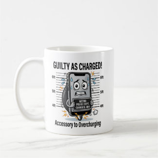 Mug Coupable comme accusé – Pun amusant sur le télépho