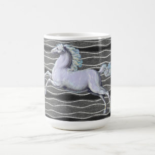 Mug Coupe d'art Vintage du Cheval d'argent