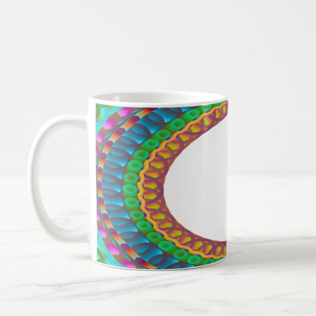 Mug Coupe de café A1 du centre blanc personnalisé (Gauche)