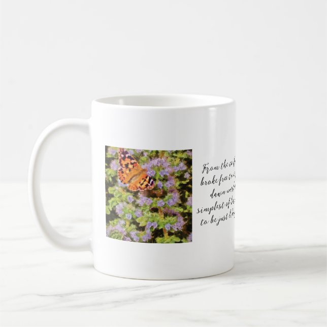 Mug Coupe de café-dame peinte (Gauche)