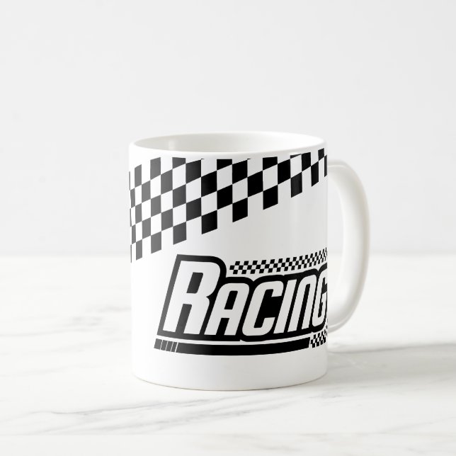 Mug Coupe de café de course (Devant droit)
