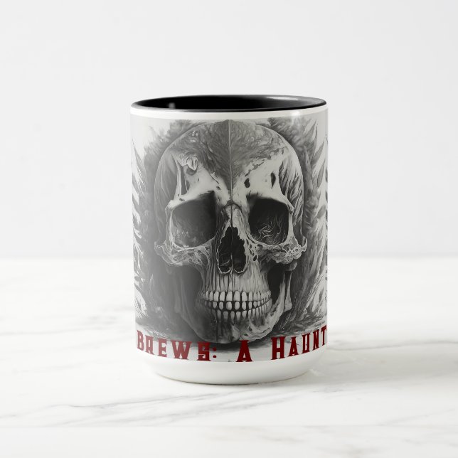 Mug Coupe de café d'Halloween"Brûlures méchantes : Un  (Centre)