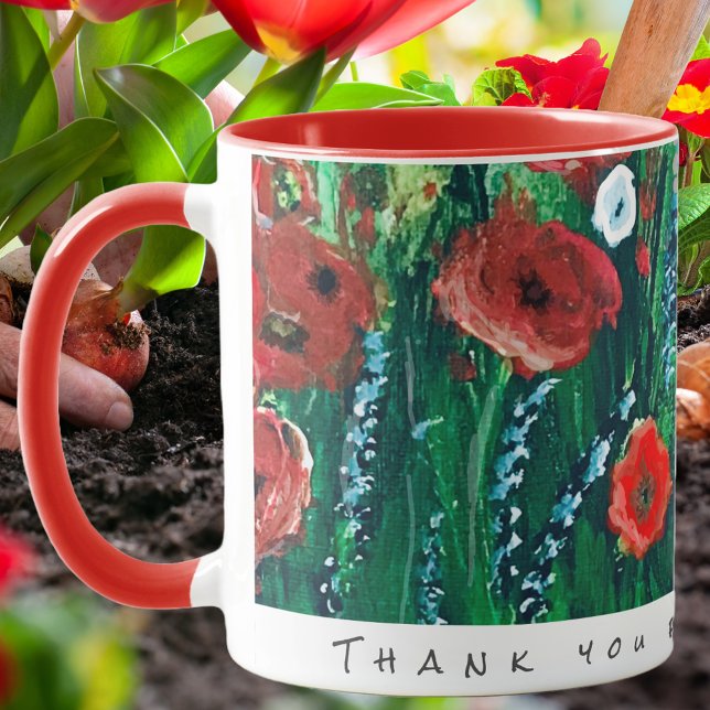 Mug Coupe De Café Fleur Pour Son Cadeau De Peinture Ac (Créateur téléchargé)
