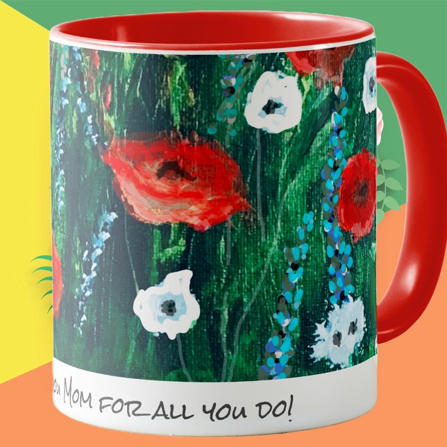 Mug Coupe De Café Fleur Pour Son Cadeau De Peinture Ac (Créateur téléchargé)