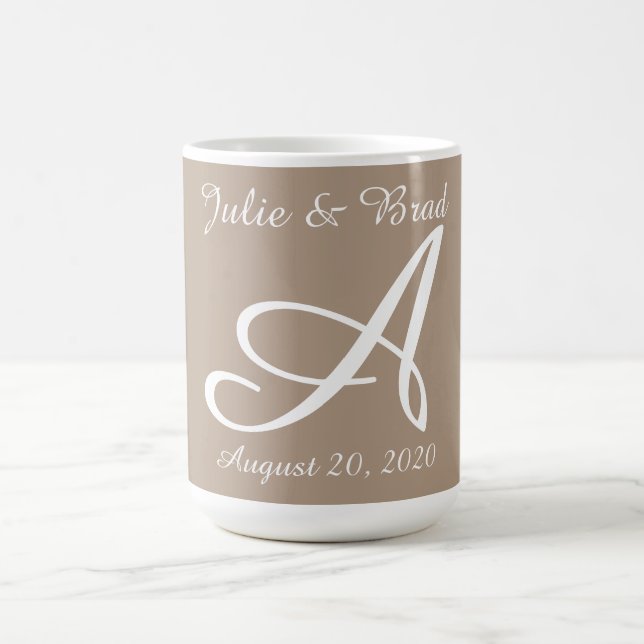 Mug Coupe de café mariage/anniversaire (Centre)