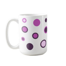Coupe de café Polka Dot Colorée tendance