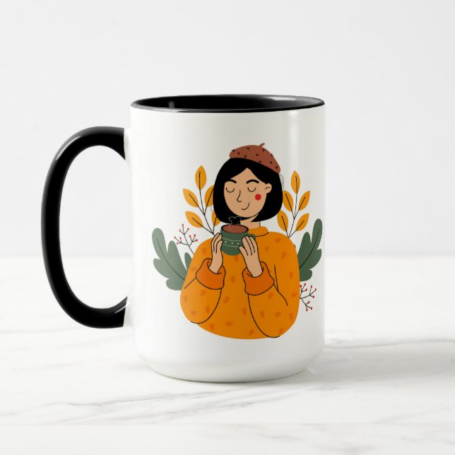 Mug Coupe de café pour femmes - Uplift Your Morning av (Gauche)