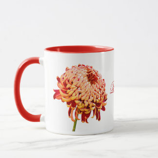 Mug Coupe de café rouge Mum Gold