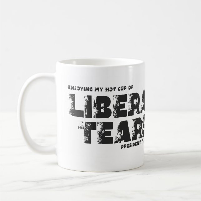 Mug Coupe De Larmes Libreales Président Trump 2024 (Gauche)