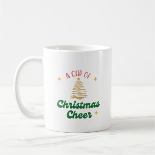 Mug Coupe de Noël de la joie avec l'or