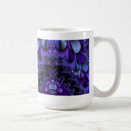 Mug Coupe de pétales violets fractales