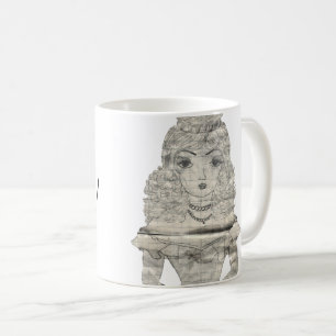 Mug Coupe de style vintage - "Princesse intérieure"