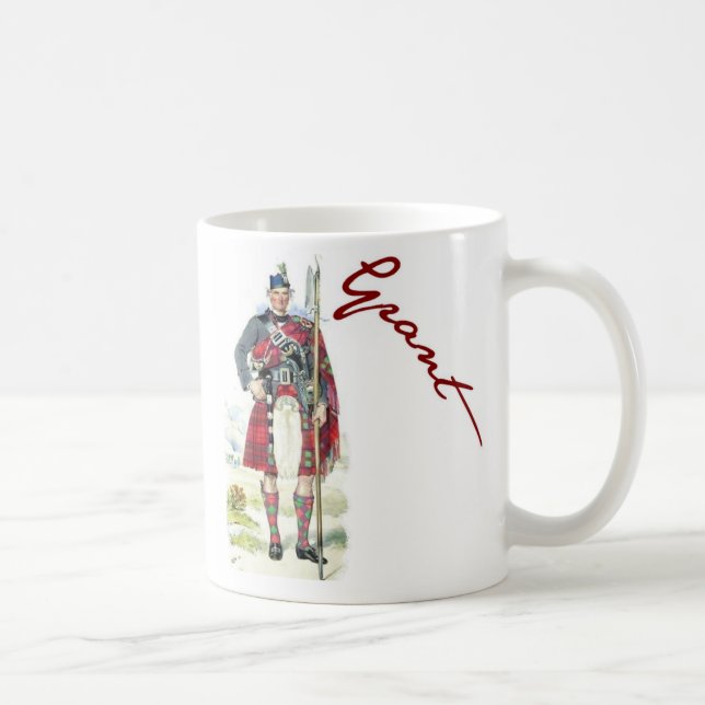 Mug Coupe d'Écosse Clan Grant (Droite)