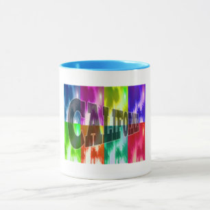 Mug Coupe des palmiers colorés "Californie"