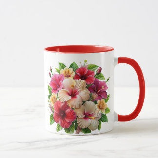 Mug Coupe Design Fleurs Fleurs Fleurs Élégantes