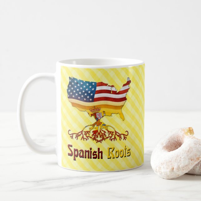 Mug Coupe d'Espagne des racines américaines (Avec donut)