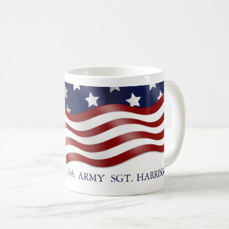 Mug Coupe du Café-Café du drapeau militaire personnali