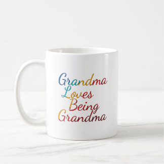 Mug Coupe Du Café : Grand-Mère Aime Être Grand-Mère