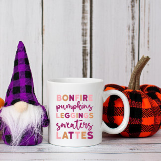 Mug Coupe-feu d'automne saisonnière Citrouille Latte
