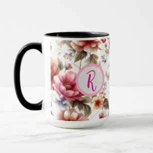 Mug Coupe florale de café sur mesure