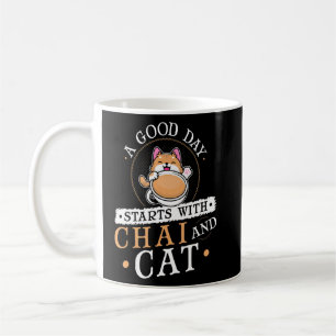 Mug Coupe indienne de chat Desi Chai du matin