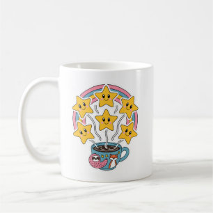 Mug Coupe Kawaii - Coupe Arc-en-ciel mignonne avec éto