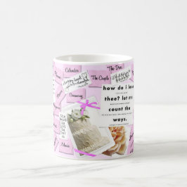 Mug Coupe Mariage de café rose