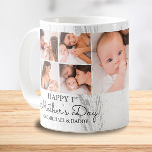 Mug Coupe photo moderne Happy First Mothers Day