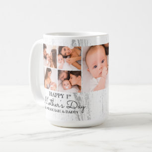 Mug Coupe photo moderne Happy First Mothers Day