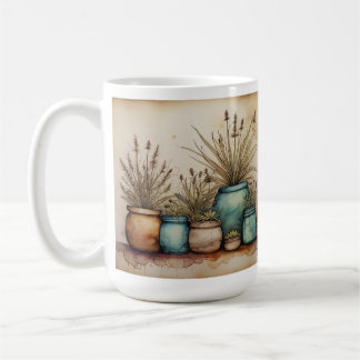 Mug Coupe plante Lover, Aquarelle Pointe Plante
