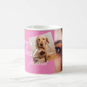 Mug Coupe rose moderne 2 photo meilleur ami