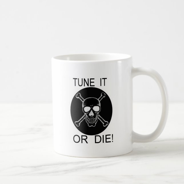 Mug Couper Ou Mourir Cercle Crâne (Droite)