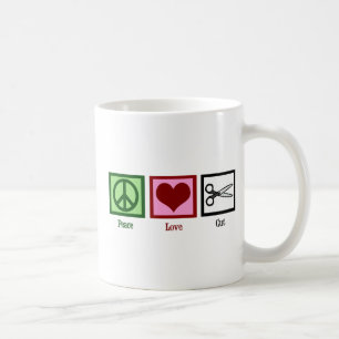 Mug Coupes de cheveux d'amour de paix